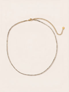 Fine Tennis Edelstahl Kette