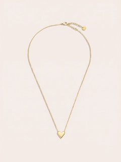 Simple Heart In Thin Chain Edelstahl Halskette