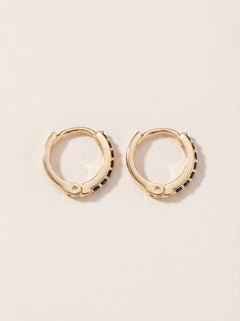 Elastic Shining Hoop Vergoldet Ohrring