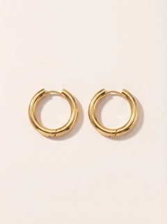 Simple Hoop Edelstahl Ohrringe