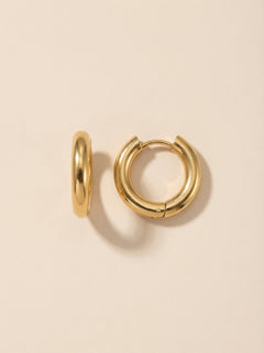 Simple Hoop Edelstahl Ohrringe - Produktbild 9