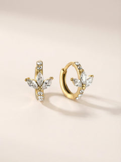 Diamond Petal Treble Edelstahl Ohrringe
