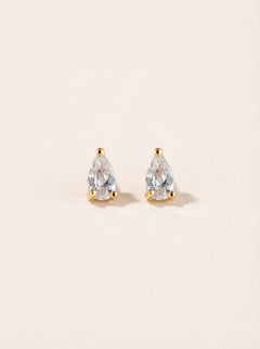 Simple Mini Diamond Drop Edelstahl Ohrringe - Produktbild 8