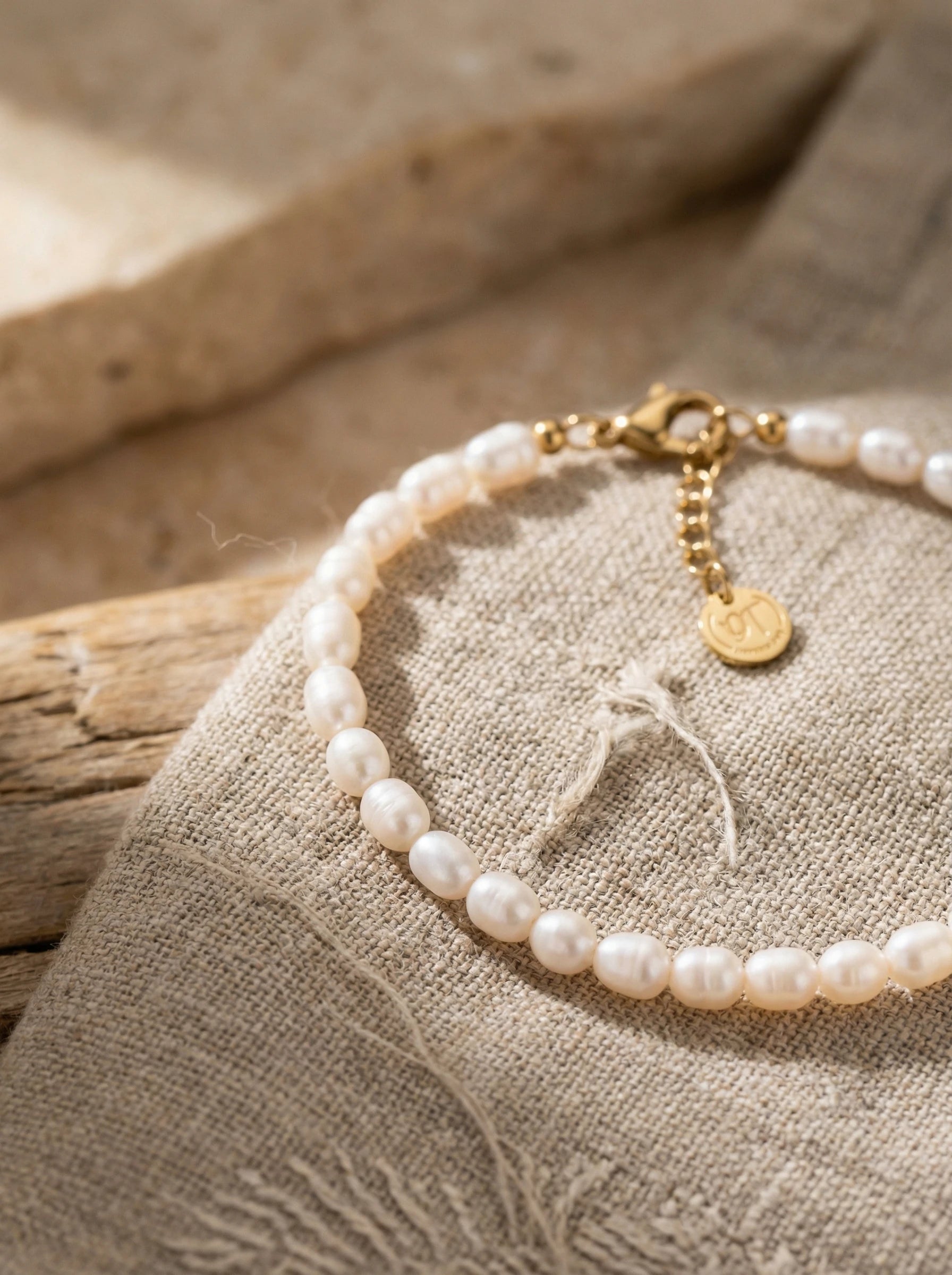 Simple Perlen Edelstahl Armband - Produktbild 2