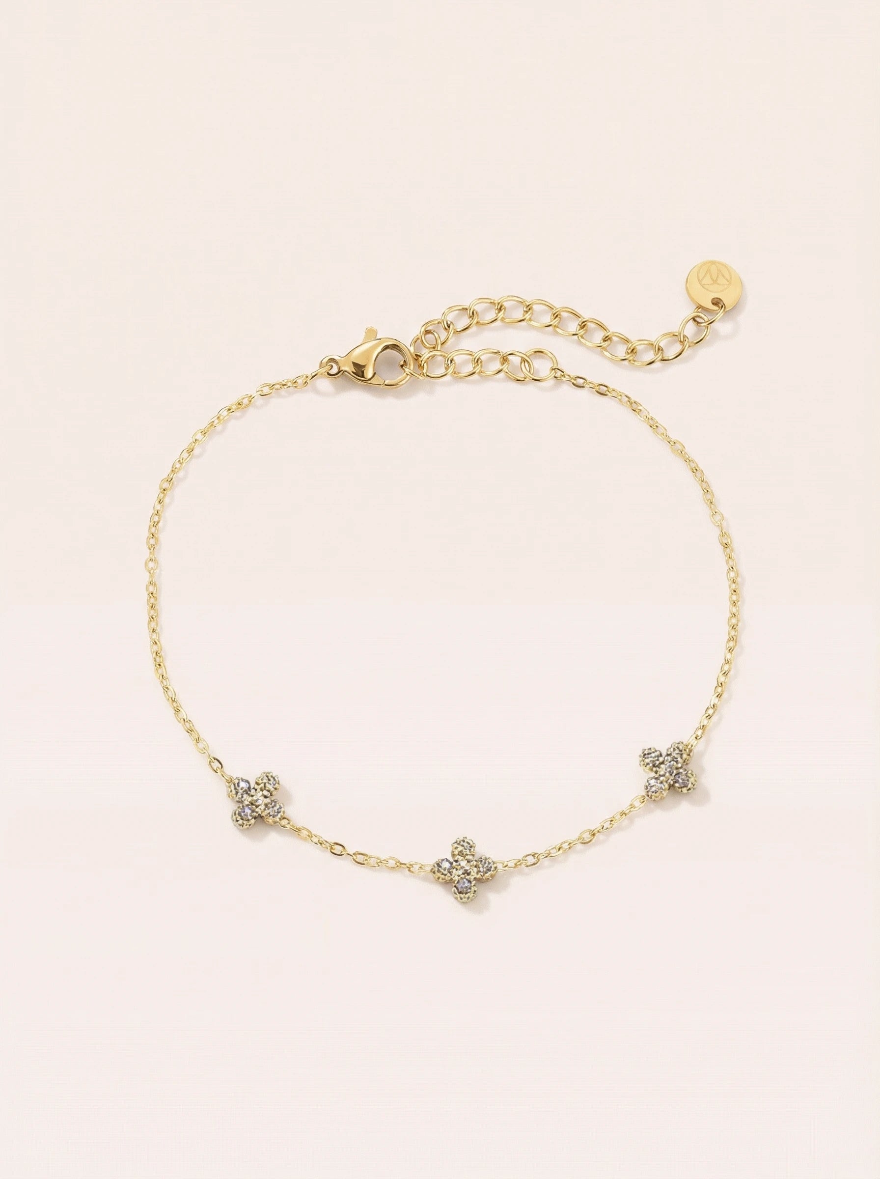 Tiny Lucky Flower Edelstahl Armband