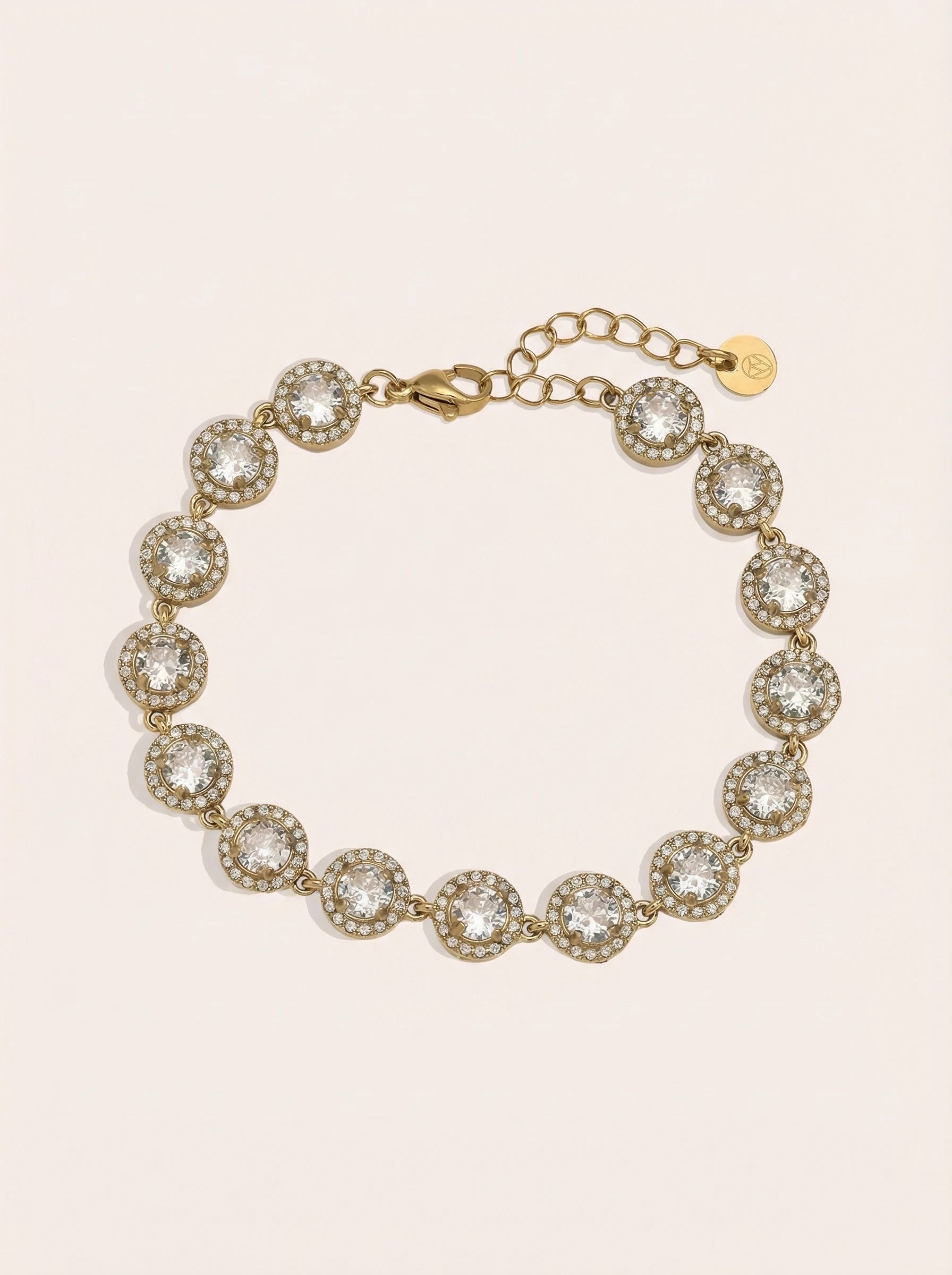 Perfect Diamond Dots Chain Edelstahl Armband