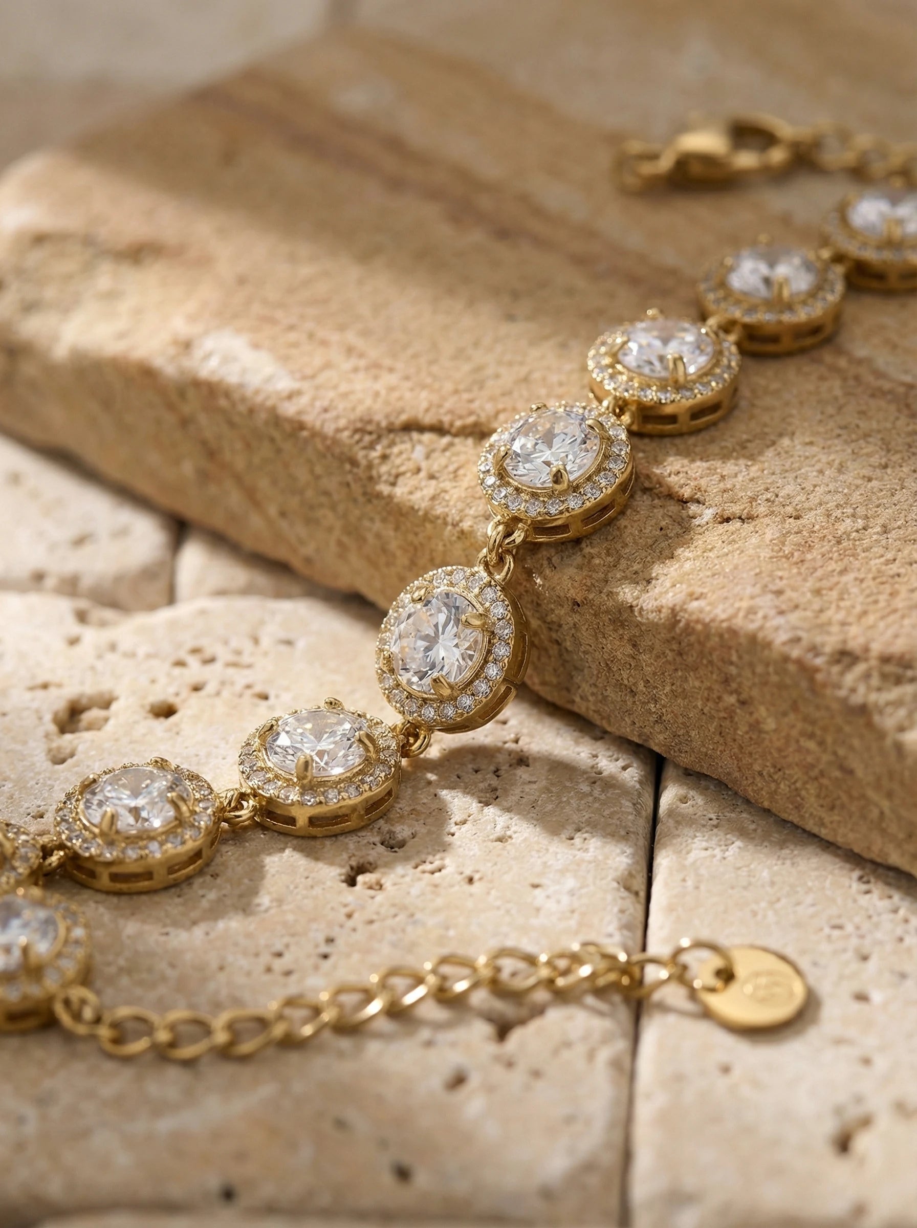 Perfect Diamond Dots Chain Edelstahl Armband - Produktbild 2