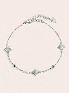 Nice Diamond Shape Edelstahl Armkette - Produktbild 6