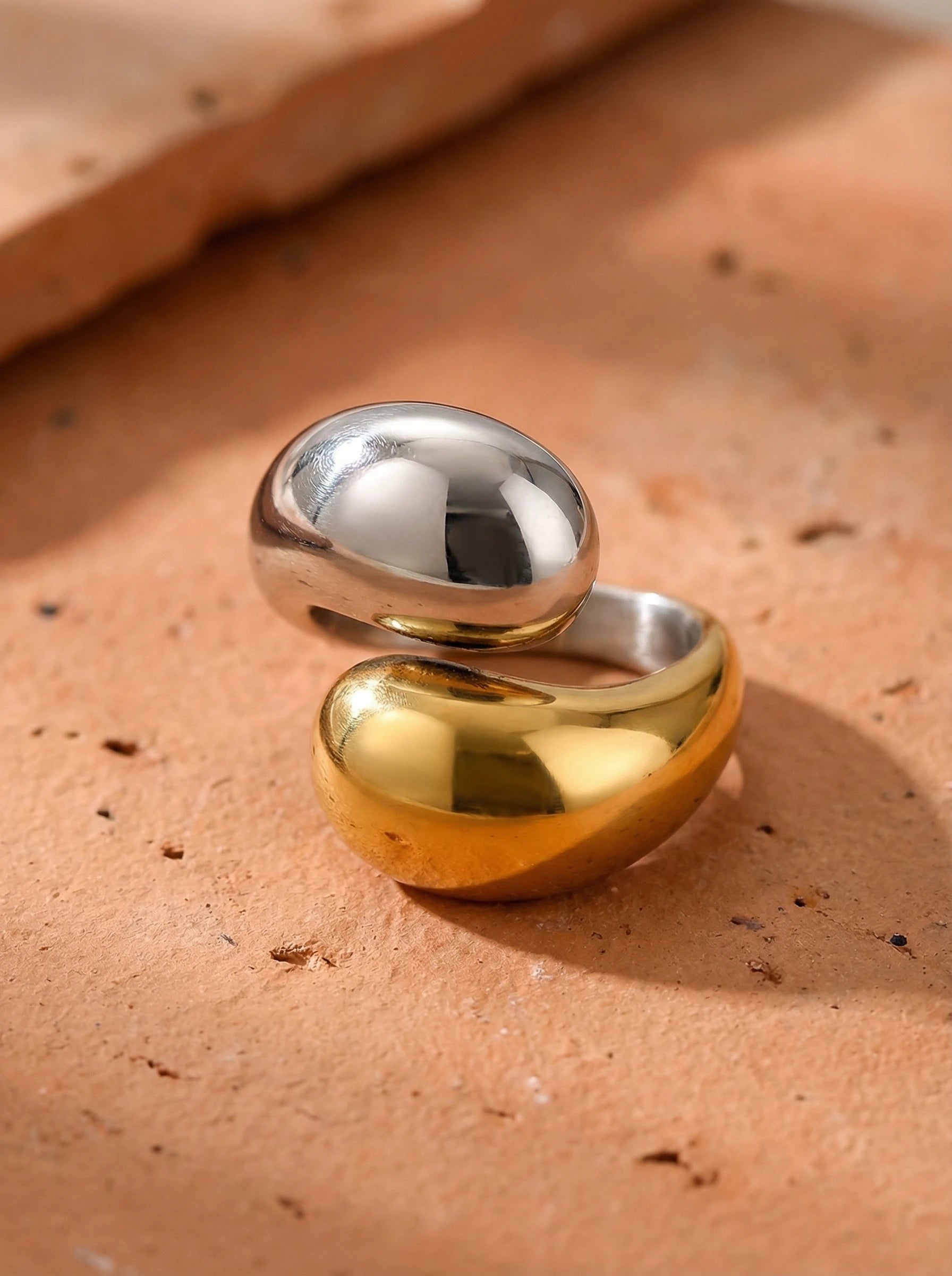 Two Drops Edelstahl Ring - Produktbild 2