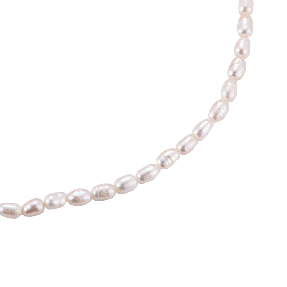 Simple Perlen Edelstahl Kette
