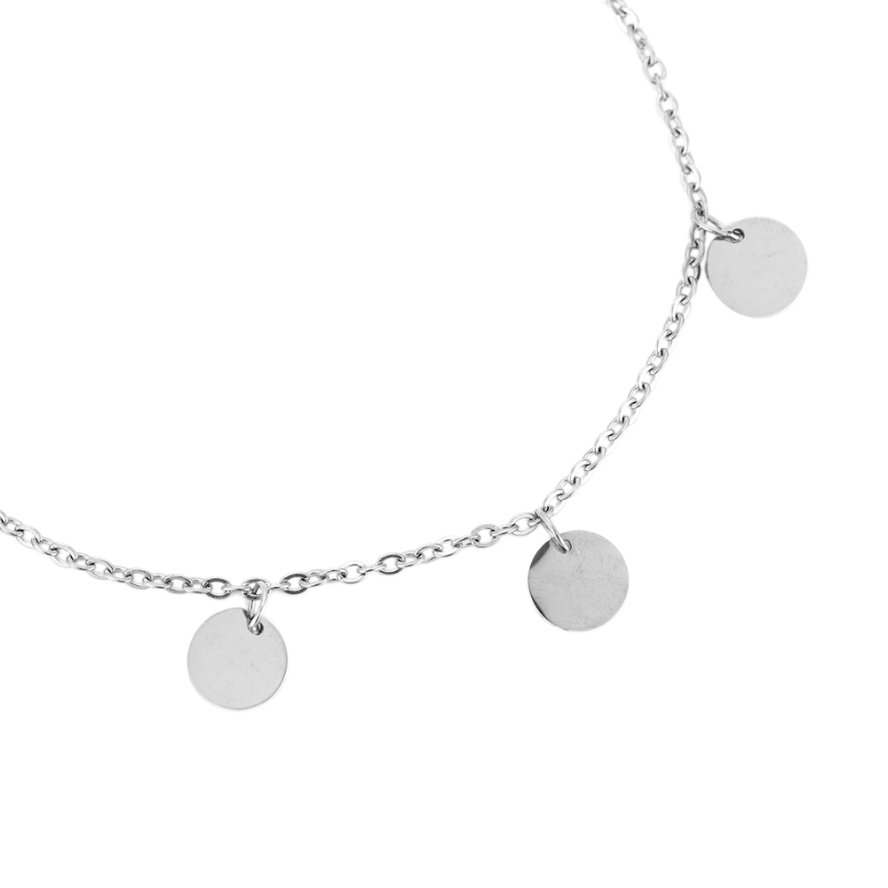 Plättchen Edelstahl-Armband