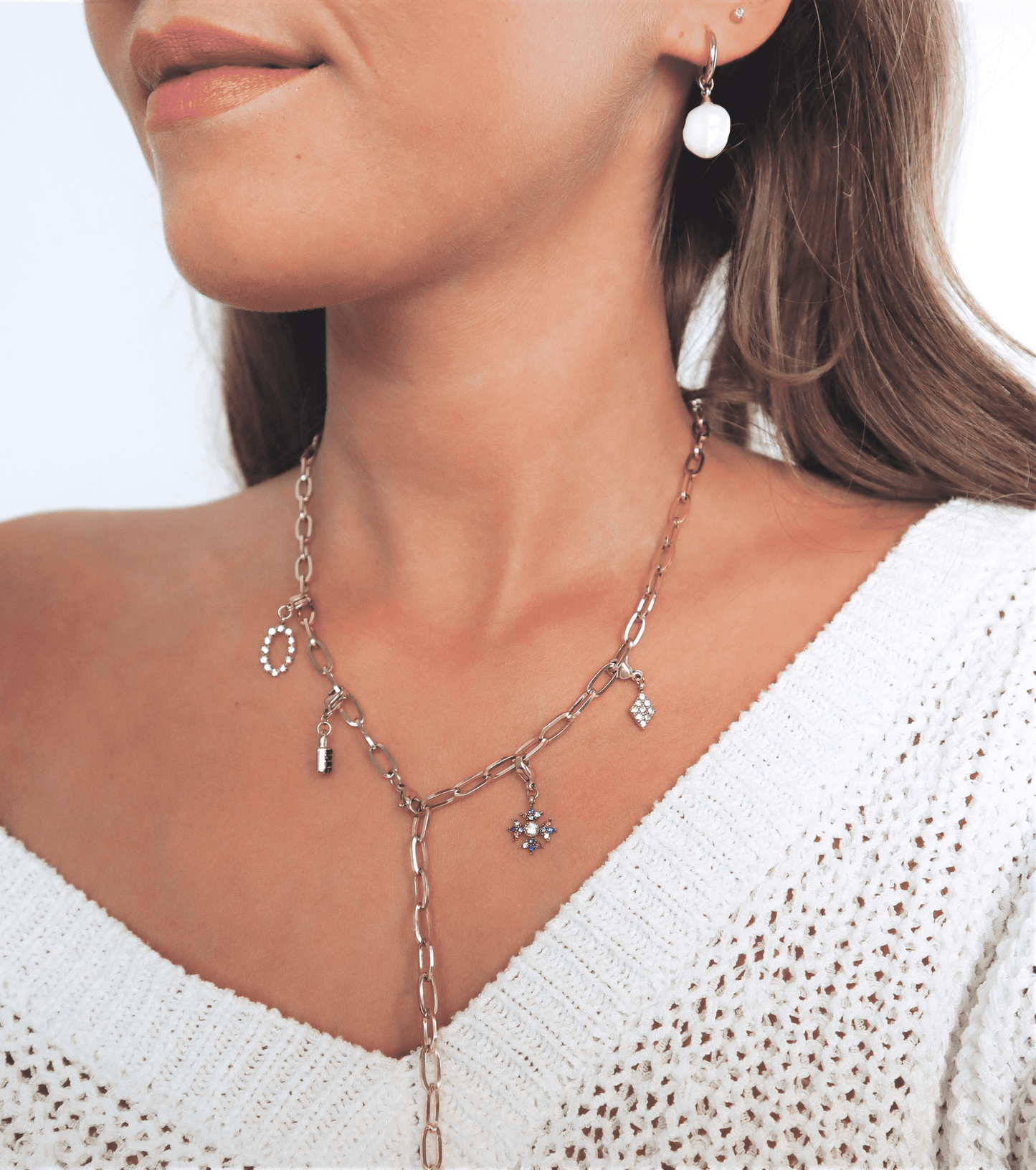 Round Teresa Edelstahl Kette