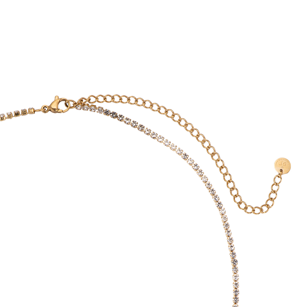 Fine Tennis Edelstahl Kette