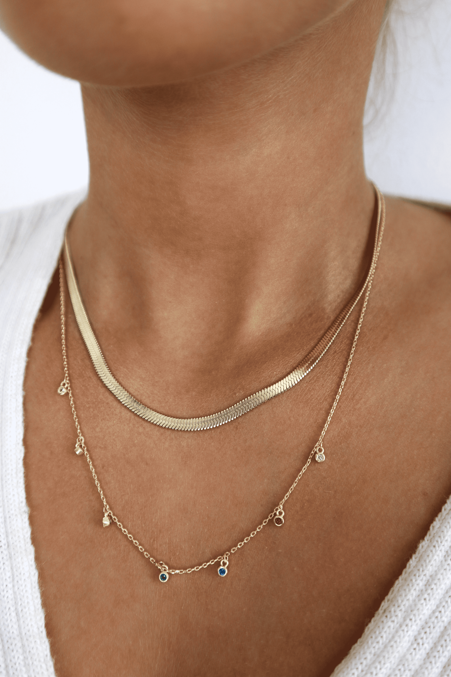 Snake Skin Edelstahl Kette