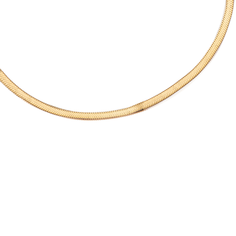 Snake Skin Edelstahl Kette