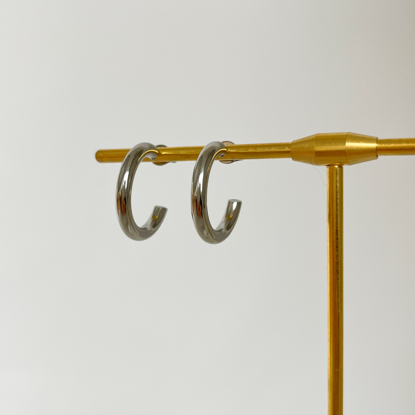 Simple Hoop Edelstahl Ohrringe