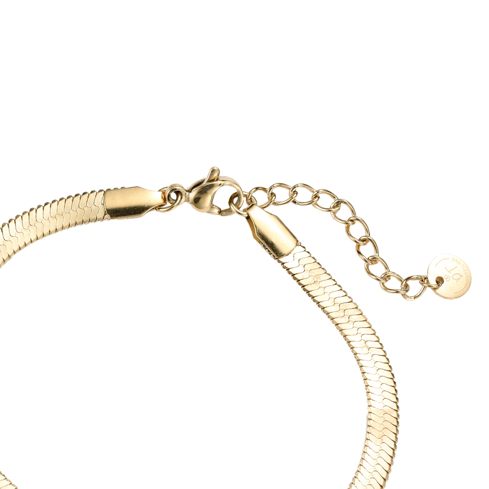 Snake Skin Edelstahl Armband