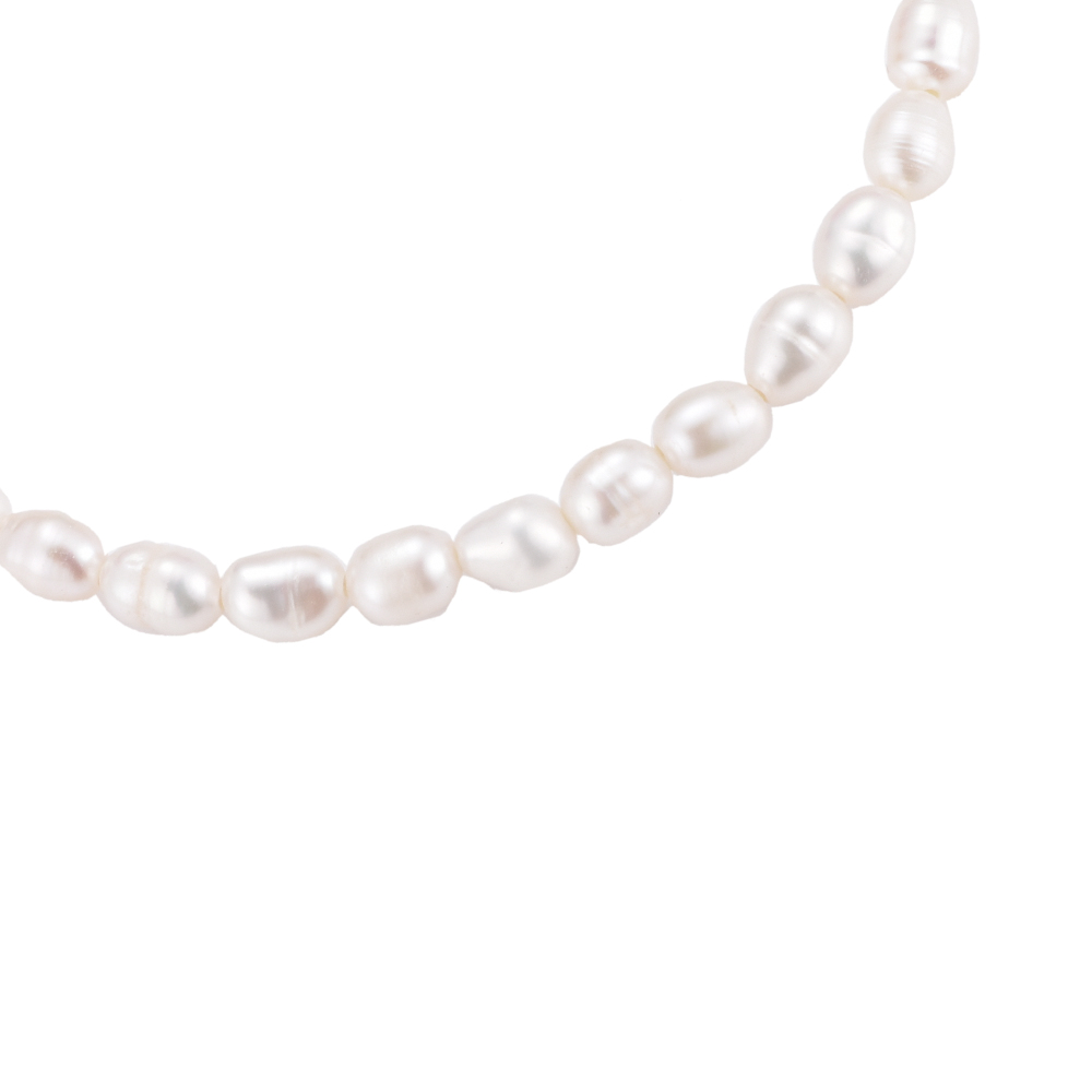 Simple Perlen Edelstahl Armband