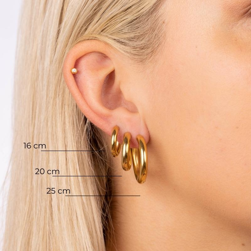 Simple Hoop Edelstahl Ohrringe