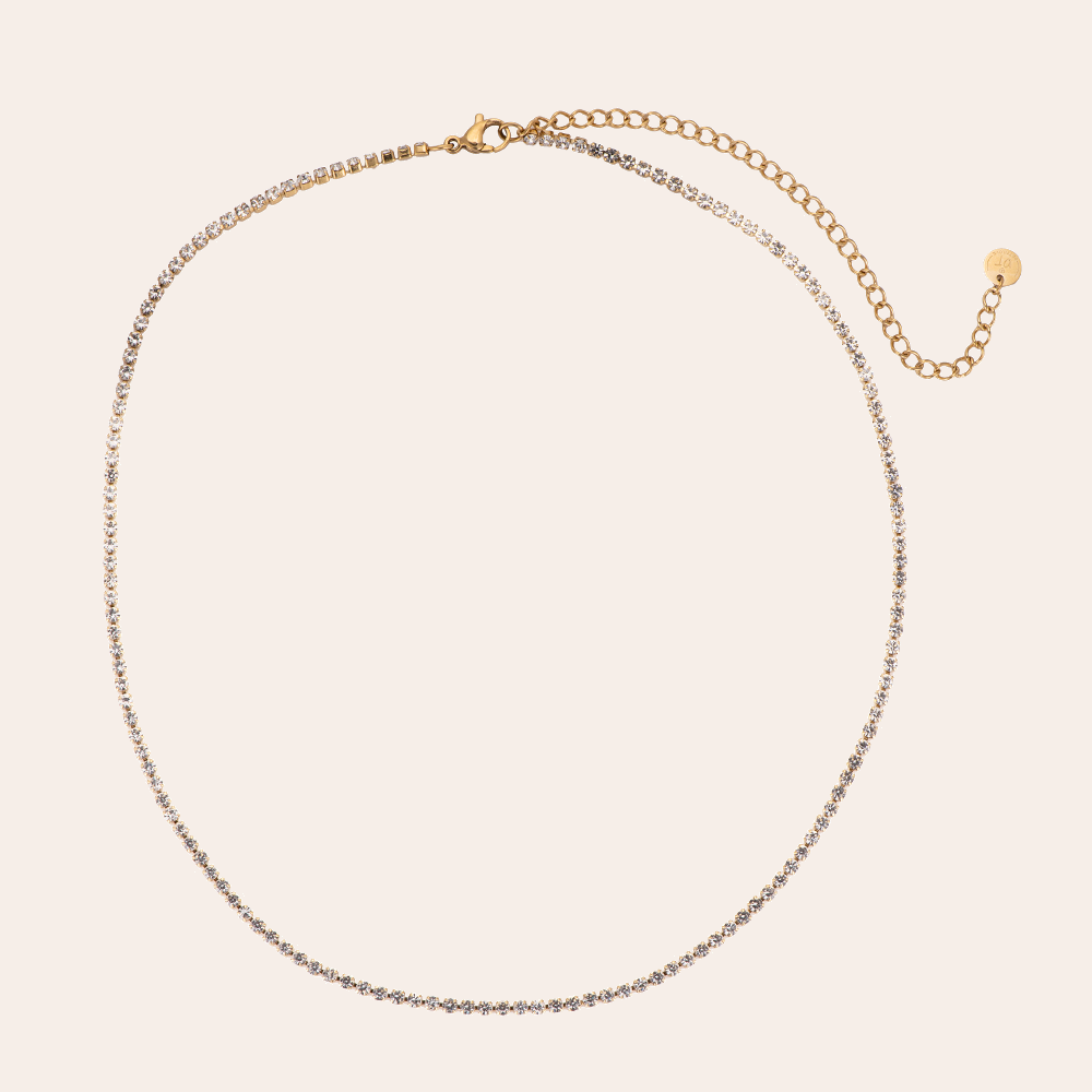 Fine Tennis Edelstahl Kette