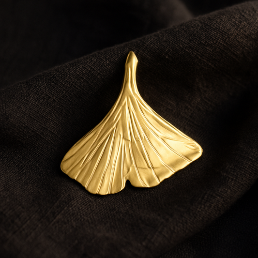Anhänger Embrisa Blatt Gold