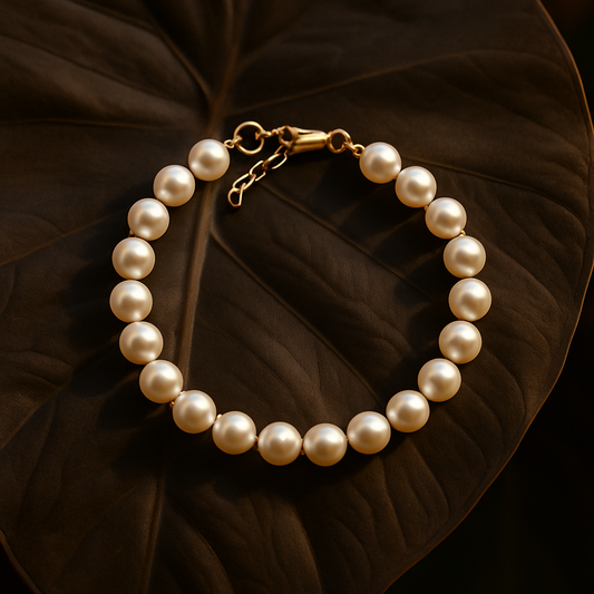 Perlenarmband Calenis Gold