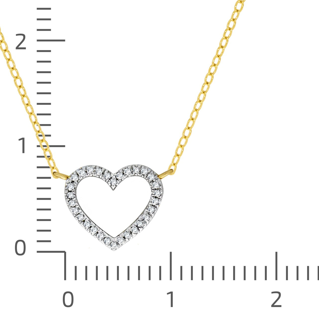 Collier Ankerkette weiß 0,055ct Diamant