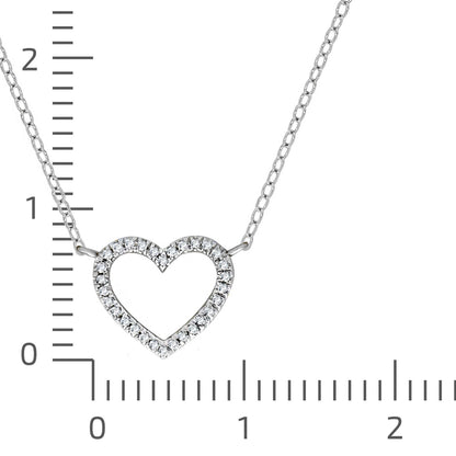 Collier Ankerkette weiß 0,055ct Diamant