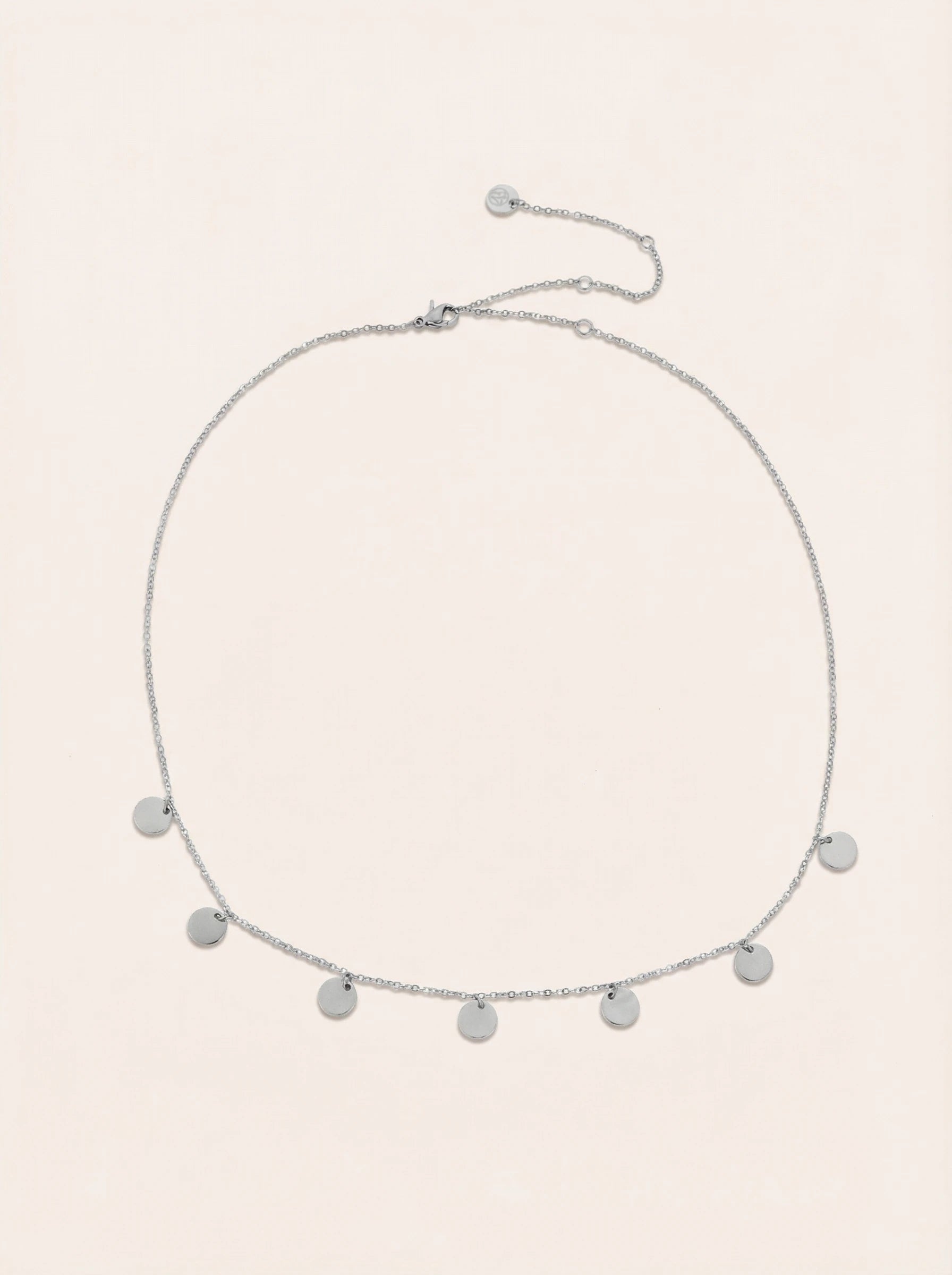 Stufbare Plättchen Edelstahl Kette - Produktbild 9