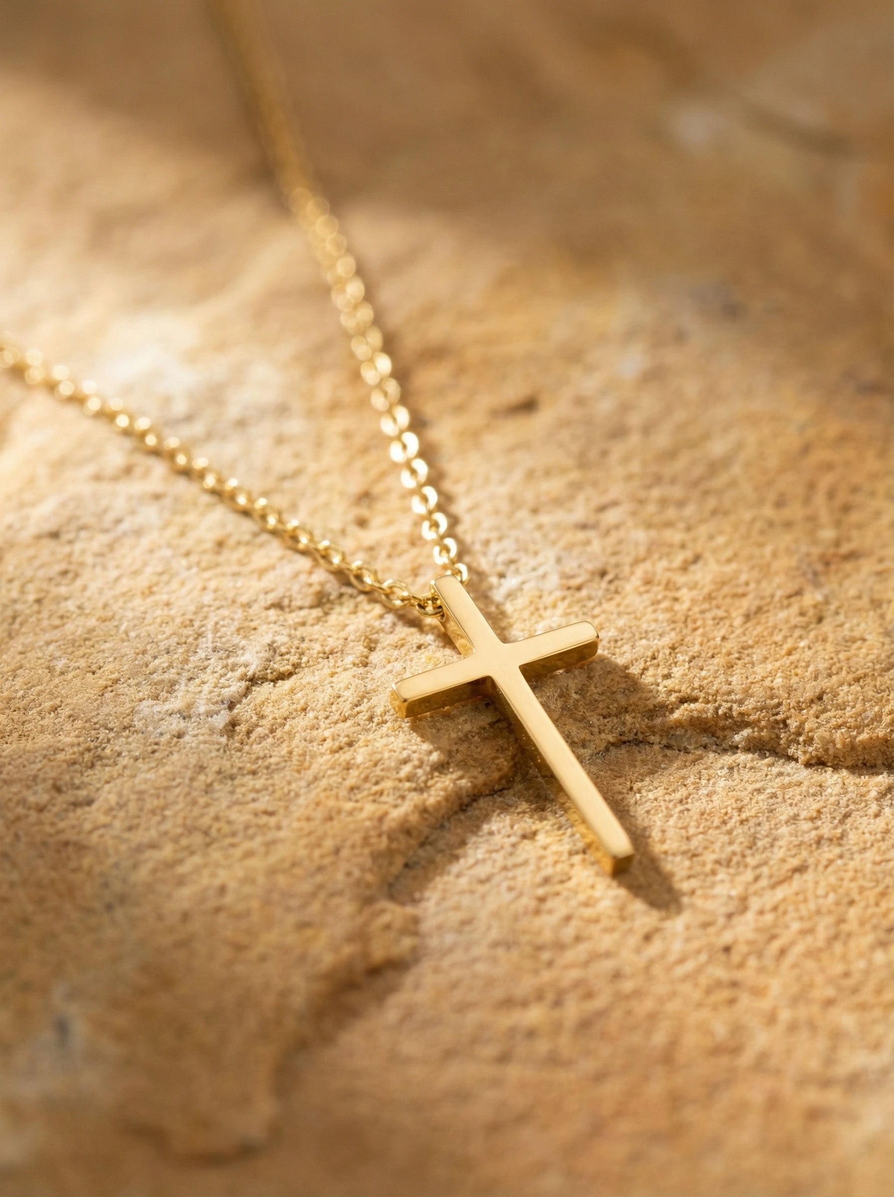 Classic Cross Edelstahl Halskette - Produktbild 2