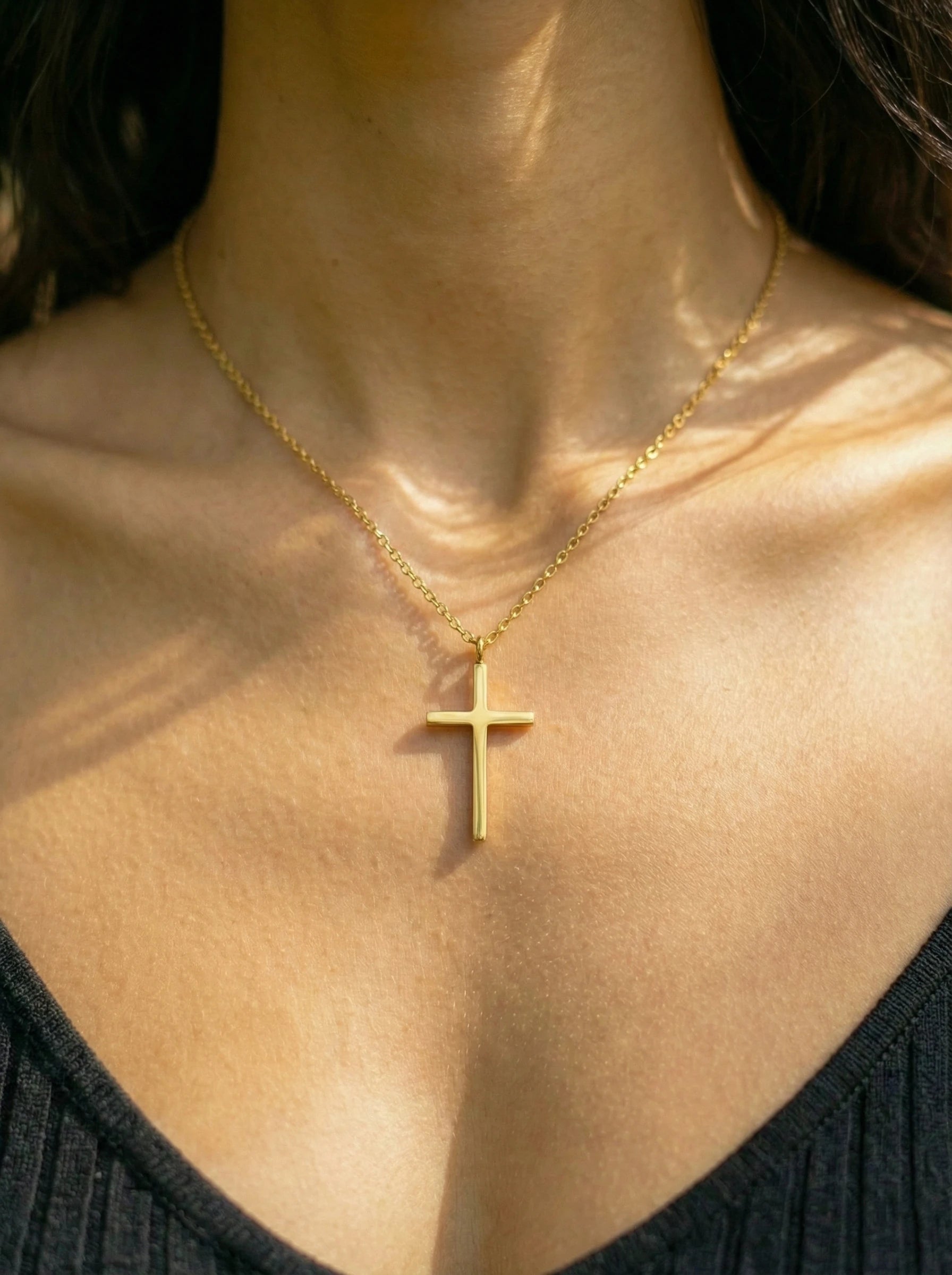 Classic Cross Edelstahl Halskette - Produktbild 3