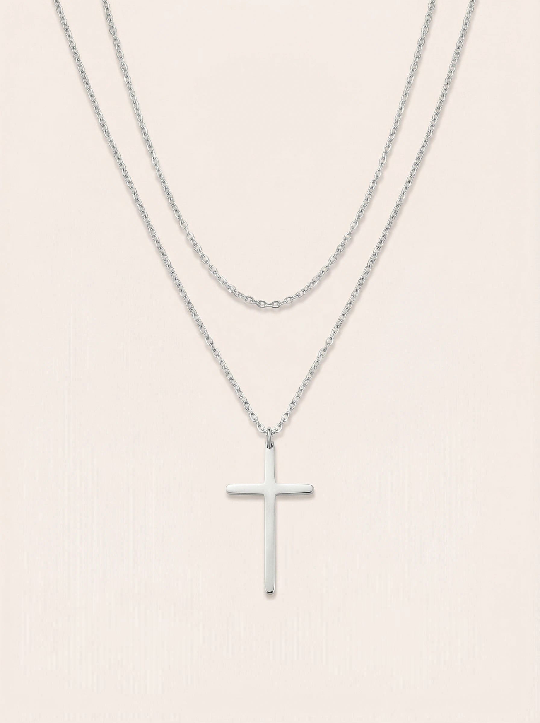 Classic Cross Edelstahl Halskette - Produktbild 8