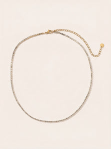 Fine Tennis Edelstahl Kette