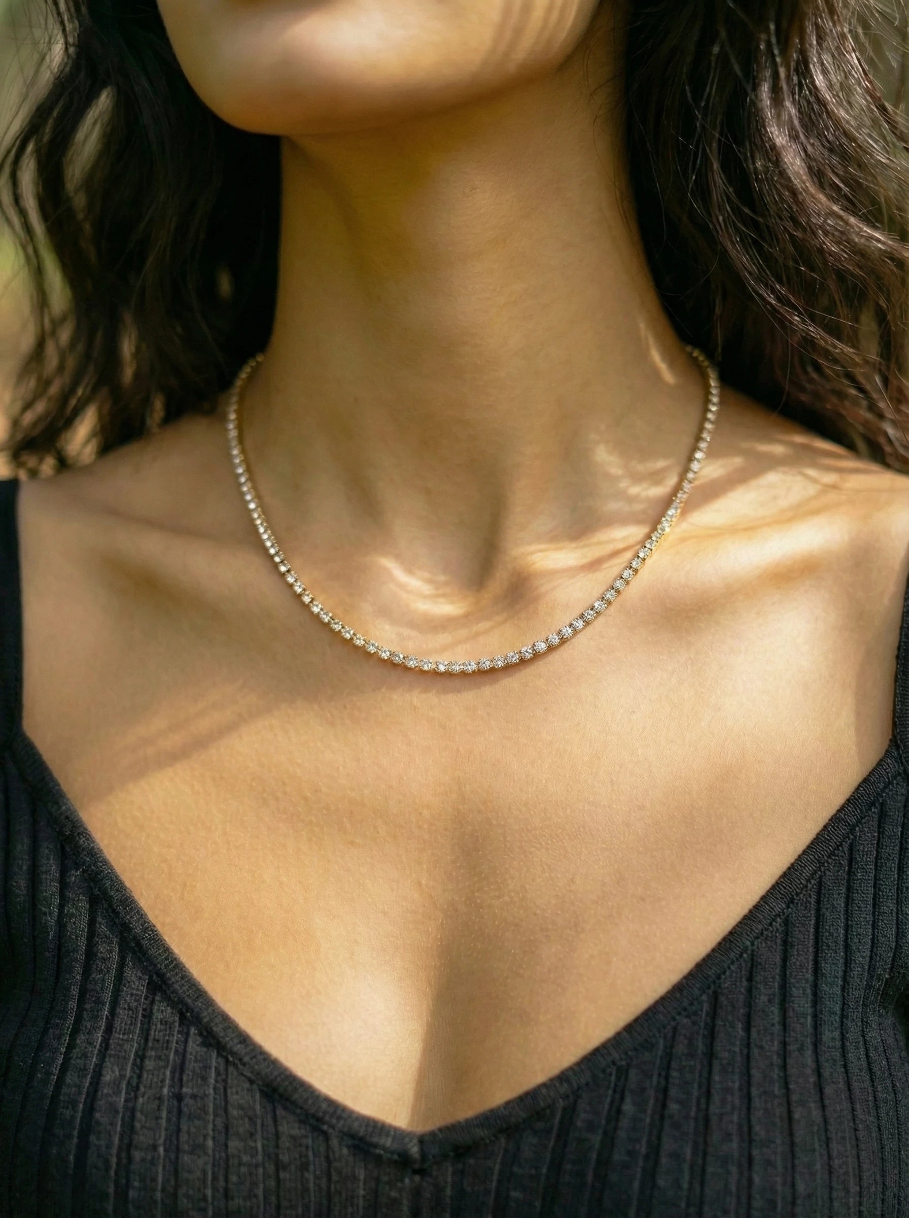 Fine Tennis Edelstahl Kette - Produktbild 3