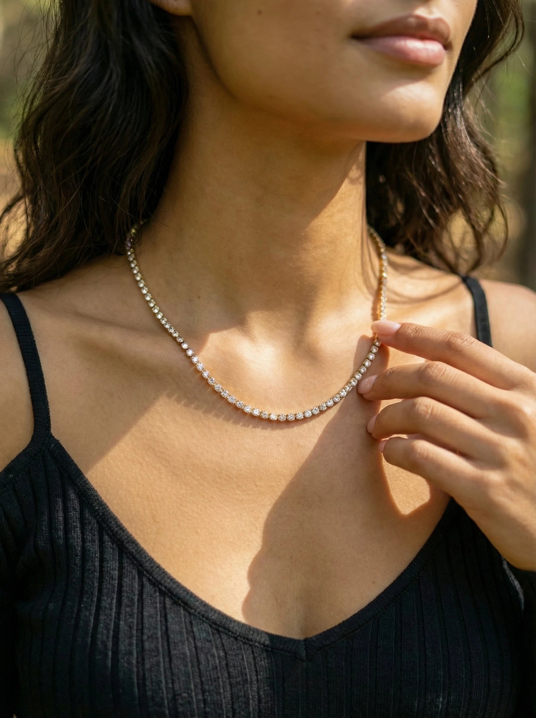 Fine Tennis Edelstahl Kette - Produktbild 7