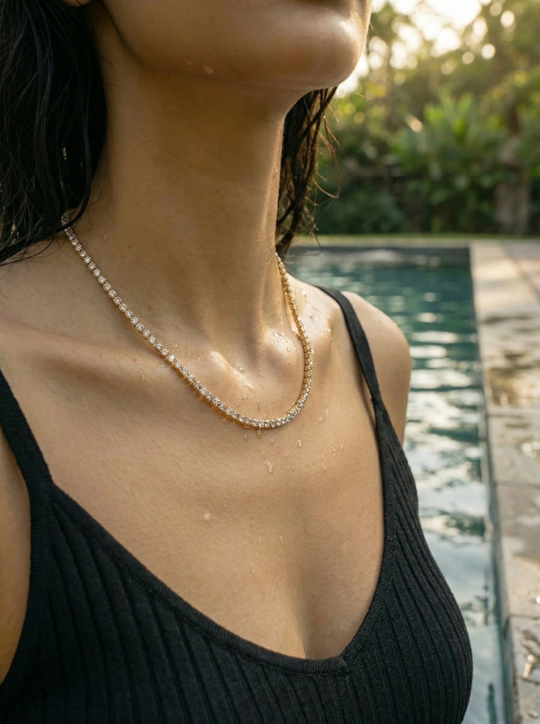 Fine Tennis Edelstahl Kette - Produktbild 8