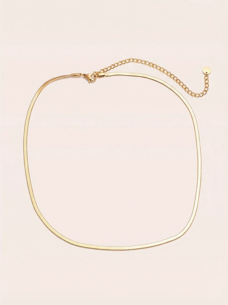 Fine Snake Skin Edelstahl Kette