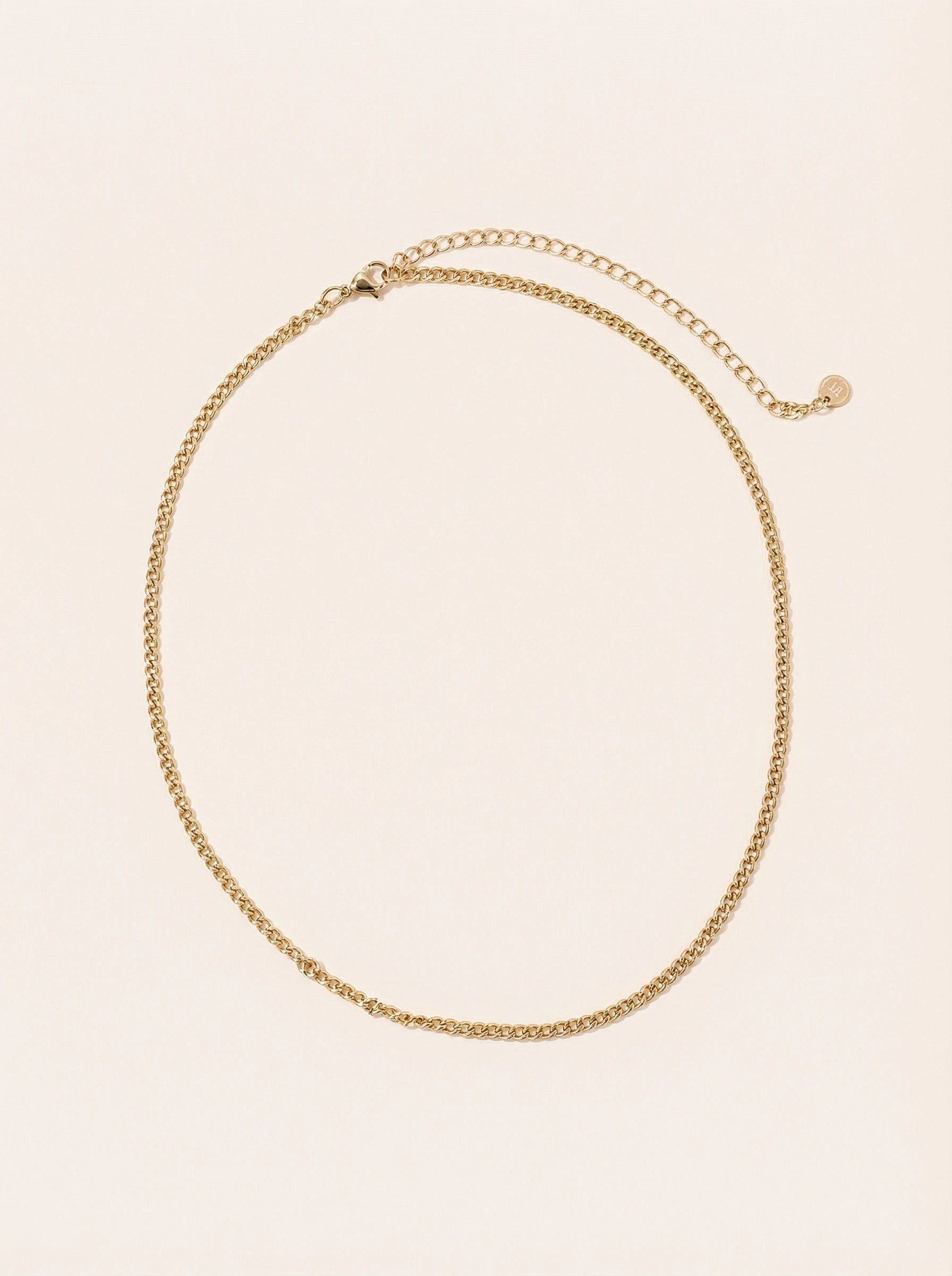 Simple Round Chain Edelstahl Kette