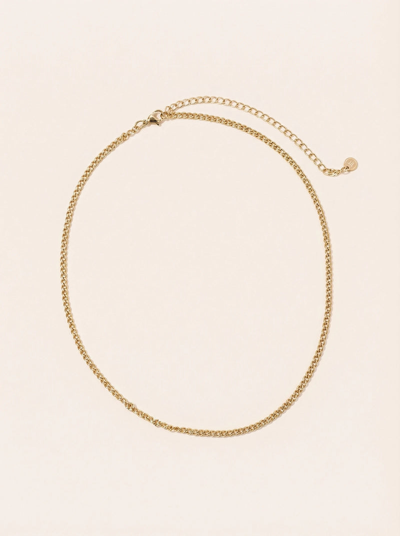 Simple Round Chain Edelstahl Kette