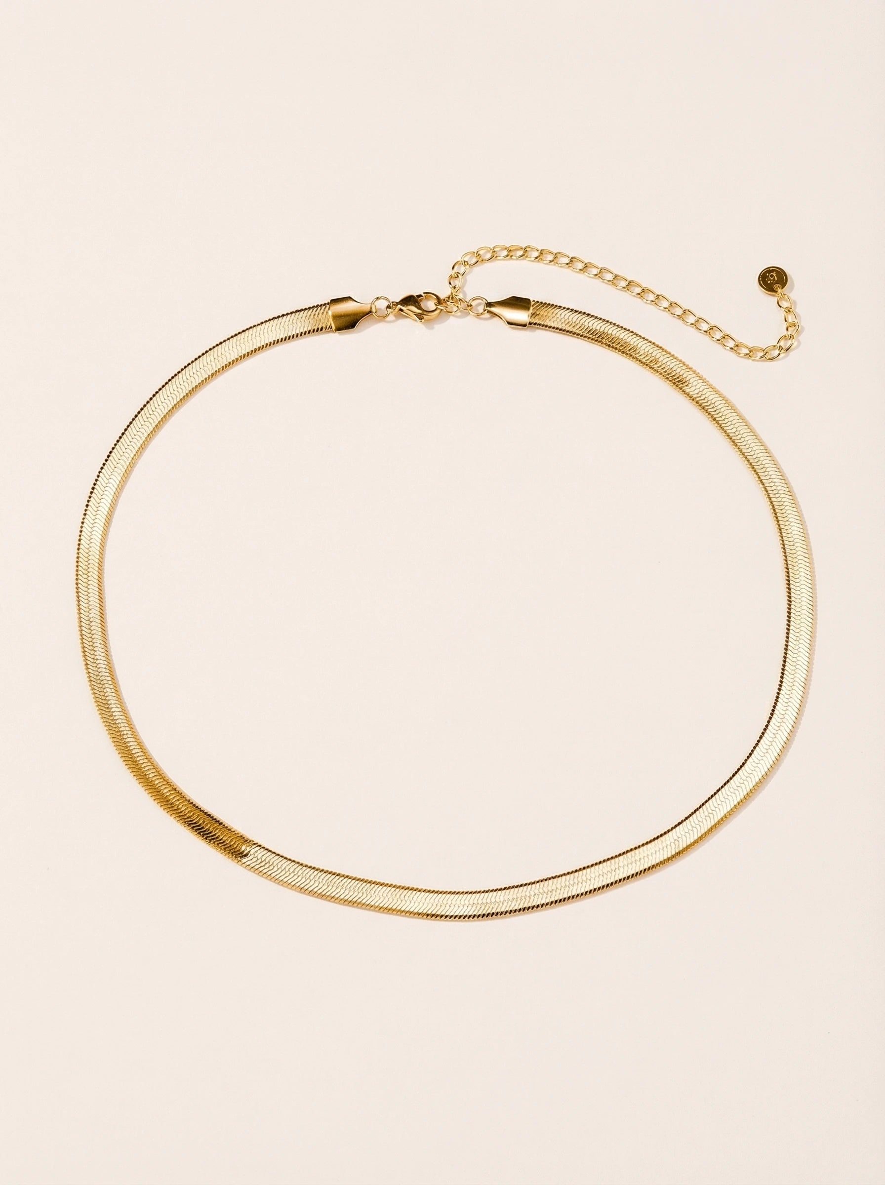 Wide Snake Skin Edelstahl Kette
