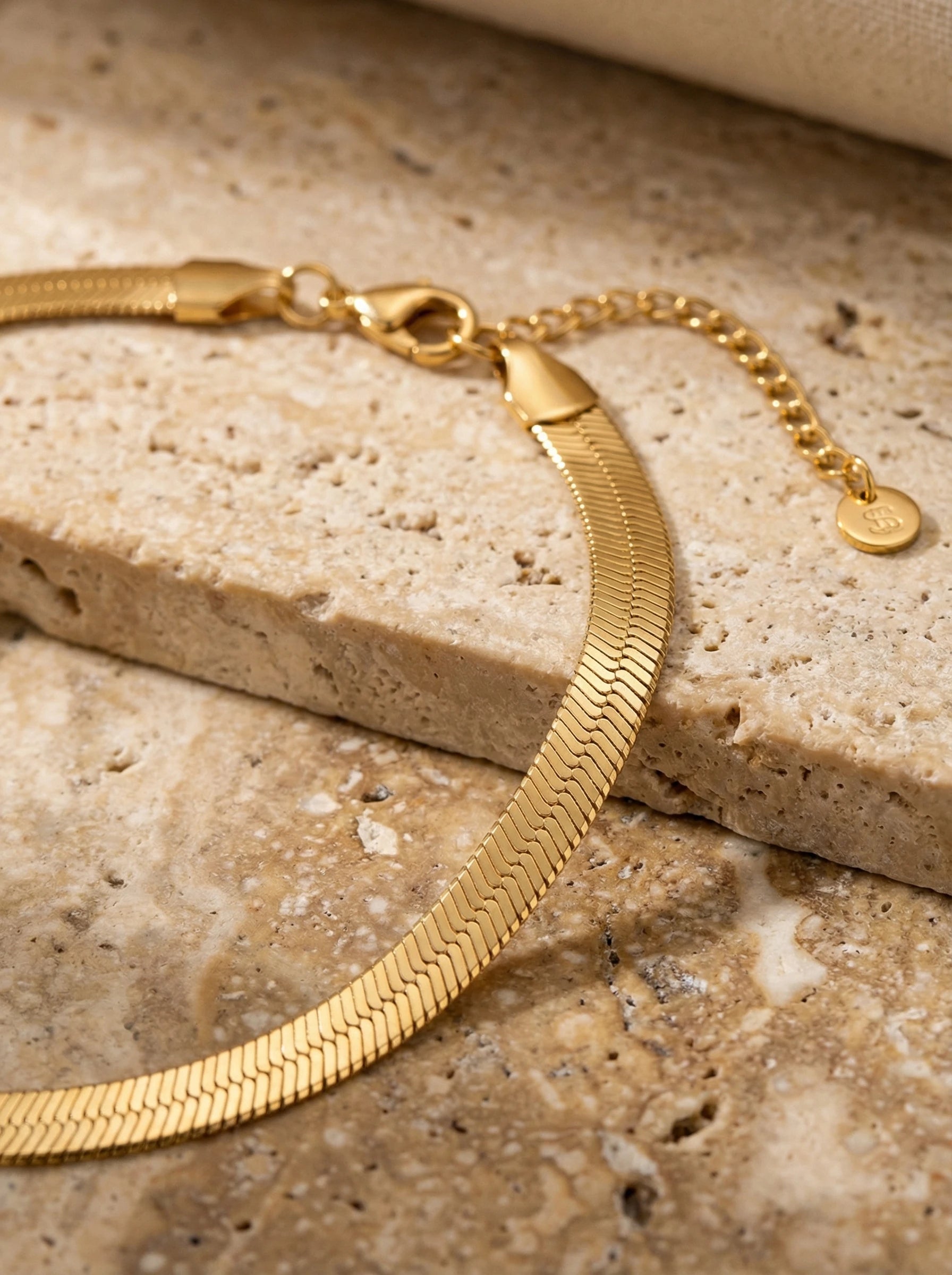 Wide Snake Skin Edelstahl Kette - Produktbild 2