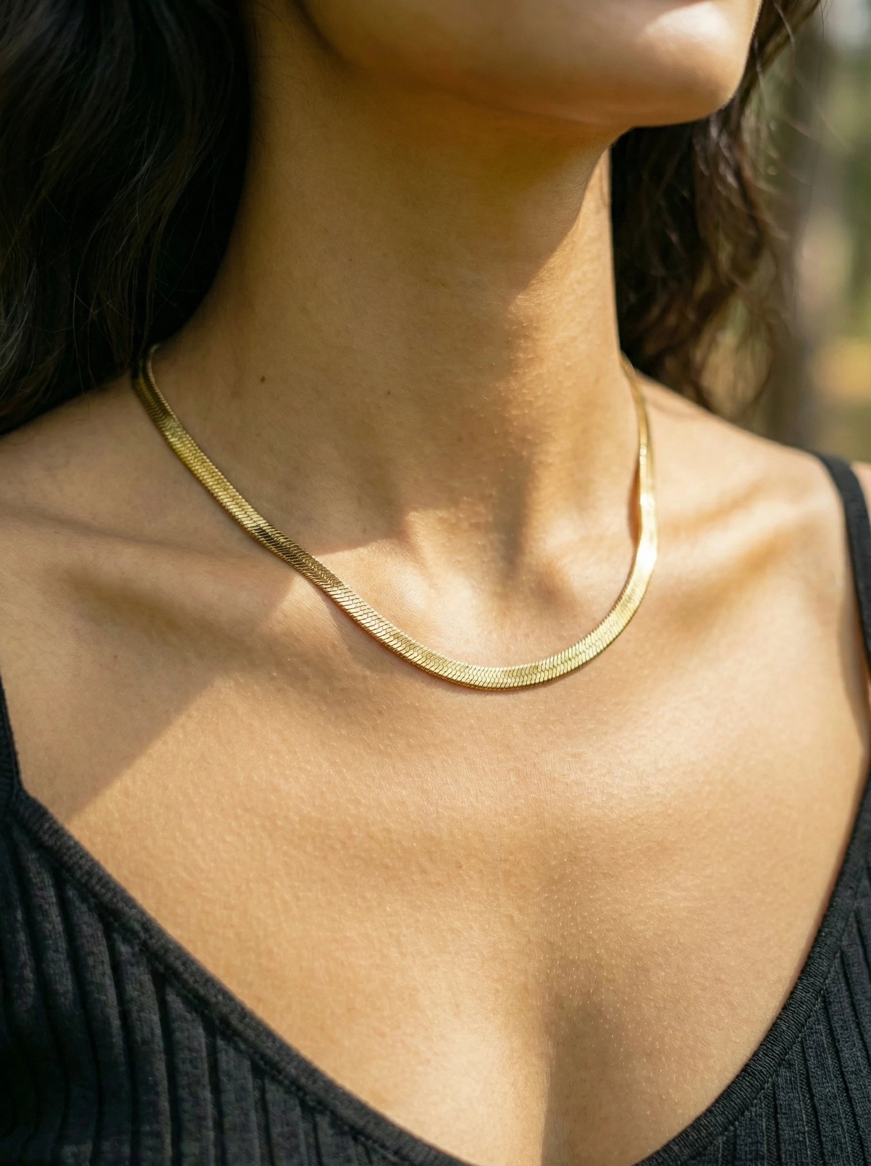 Wide Snake Skin Edelstahl Kette - Produktbild 3