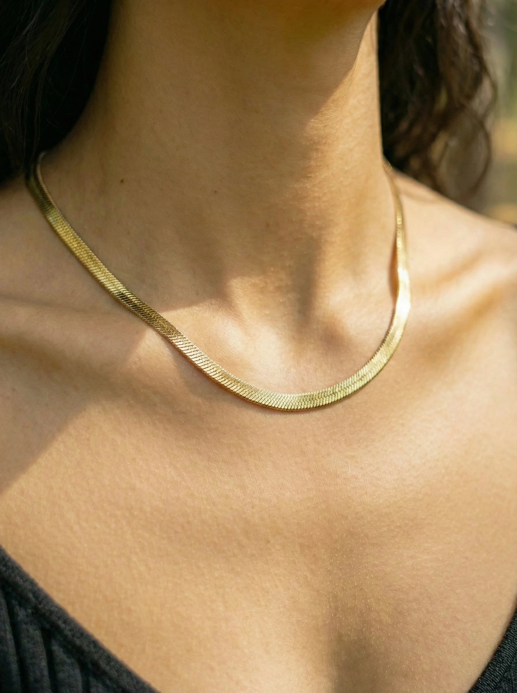 Wide Snake Skin Edelstahl Kette - Produktbild 4