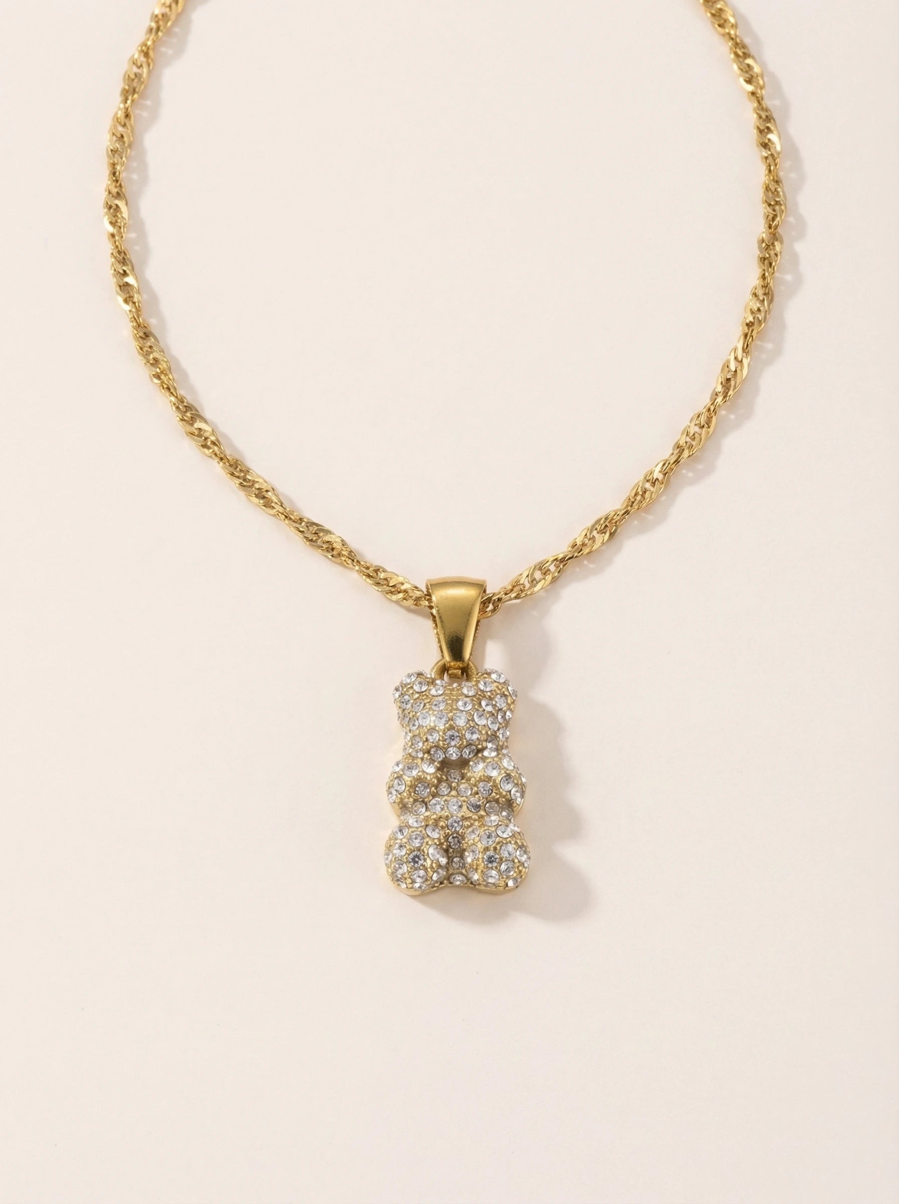 Shining Bear Edelstahl Kette
