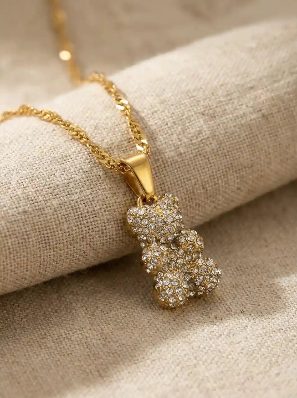 Shining Bear Edelstahl Kette - Produktbild 2