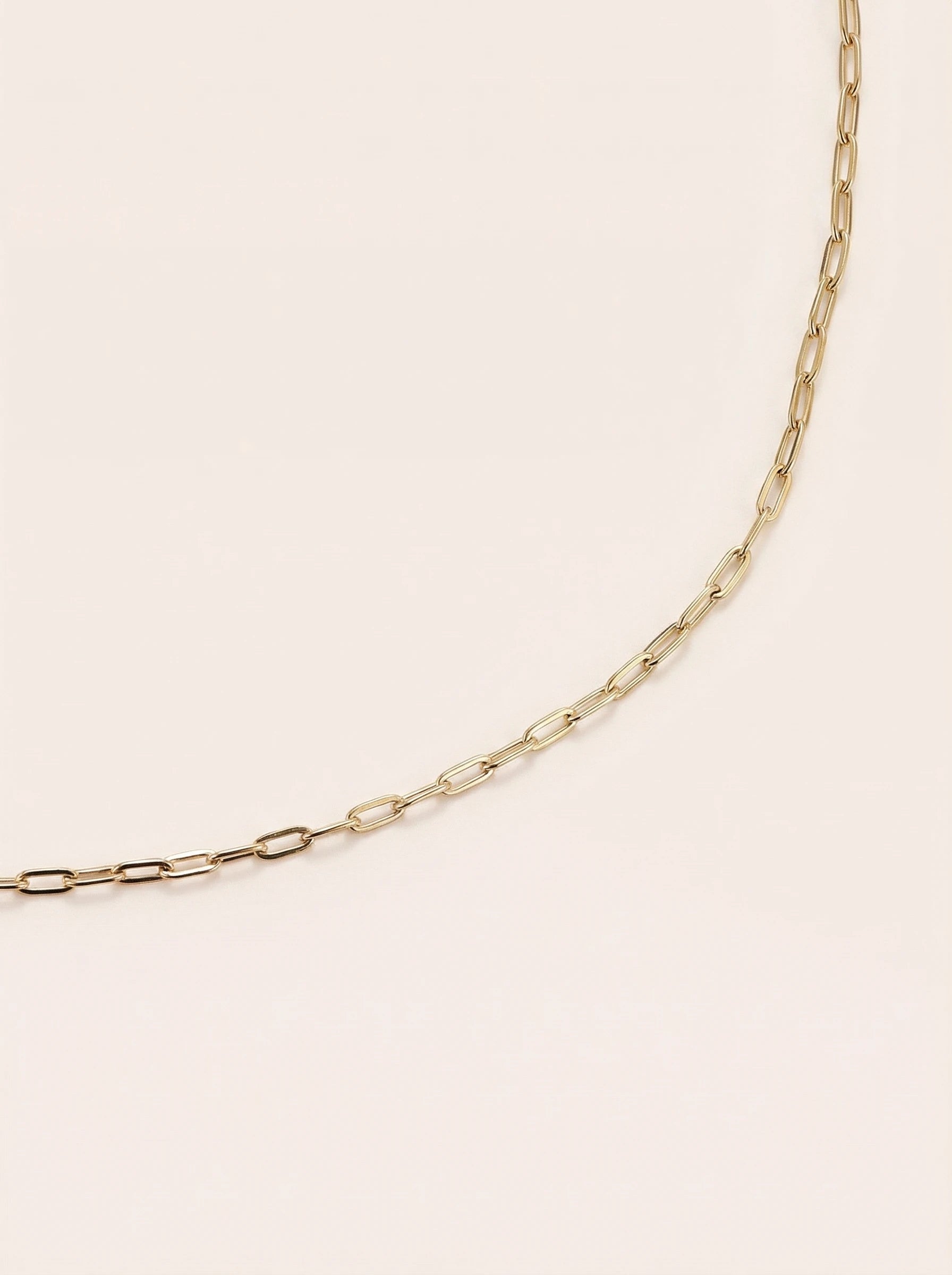 Elongated Link Edelstahl Halskette