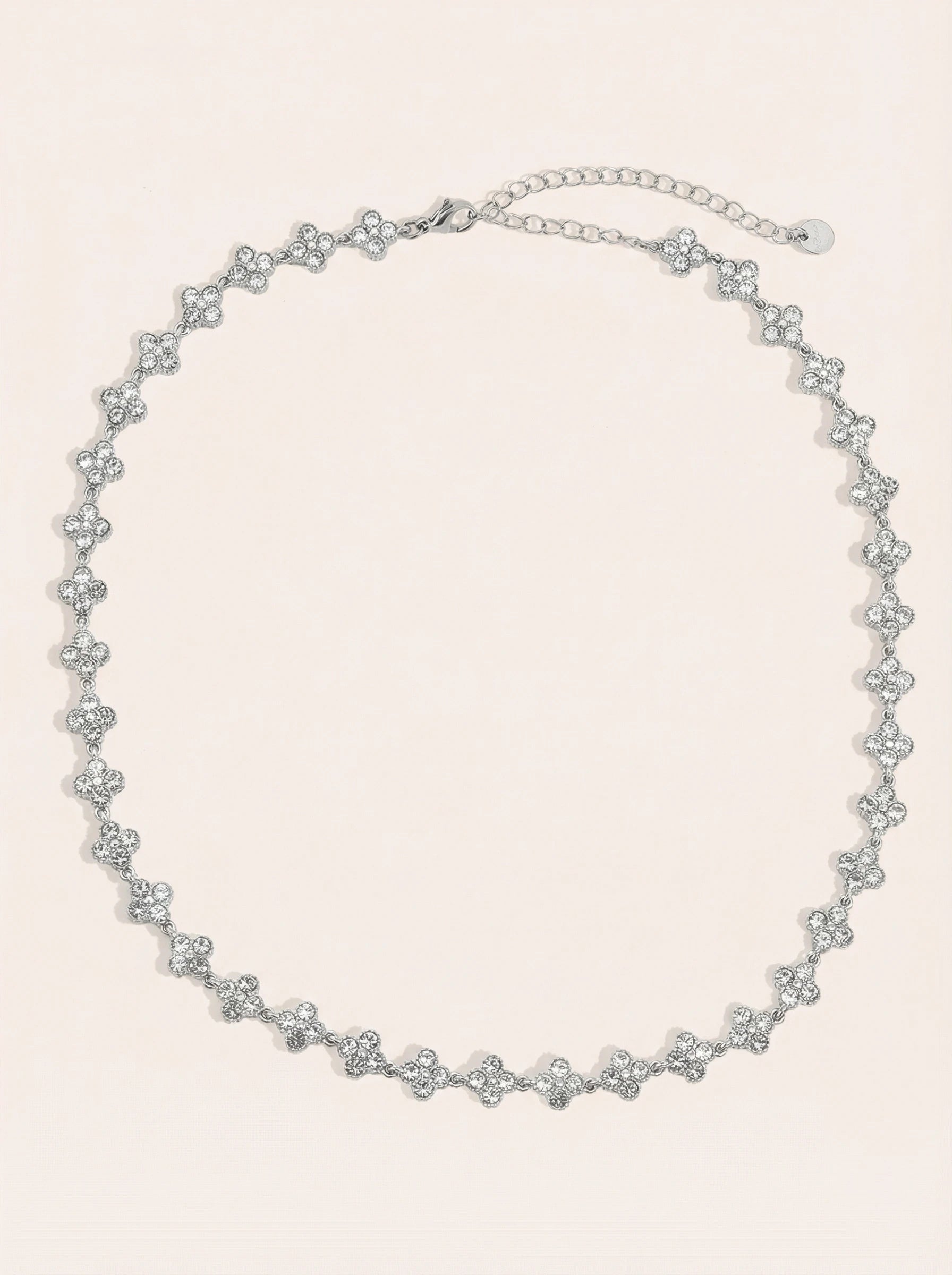 Diamond Lucky Flowers Edelstahl Halskette - Produktbild 9