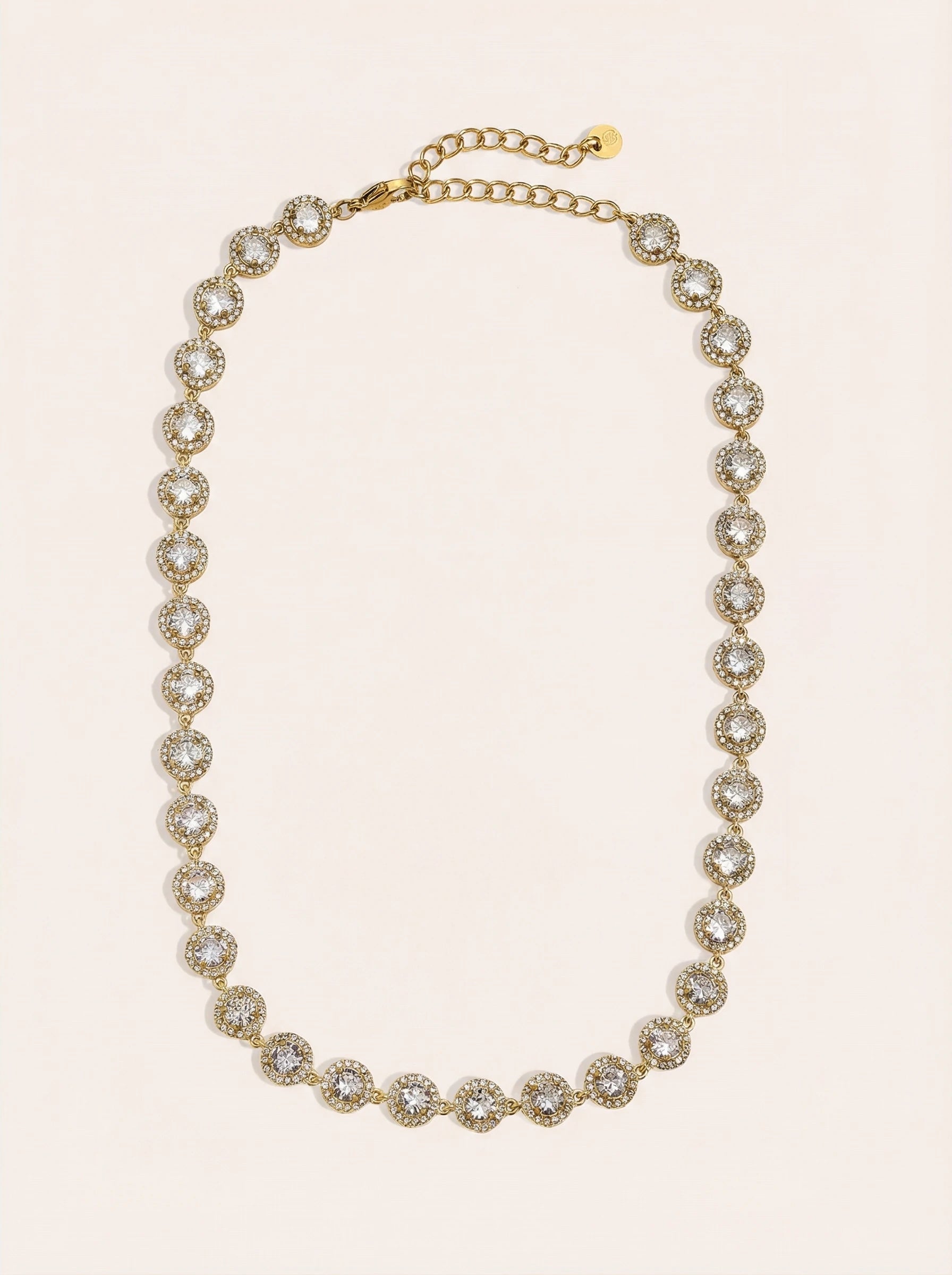 Perfect Diamond Dots Chain Edelstahl Halskette