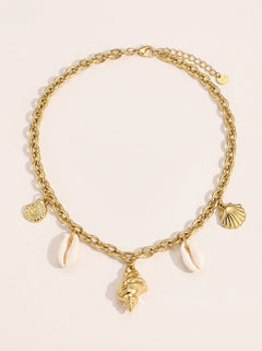 Ocean Love Shells Edelstahl Halskette