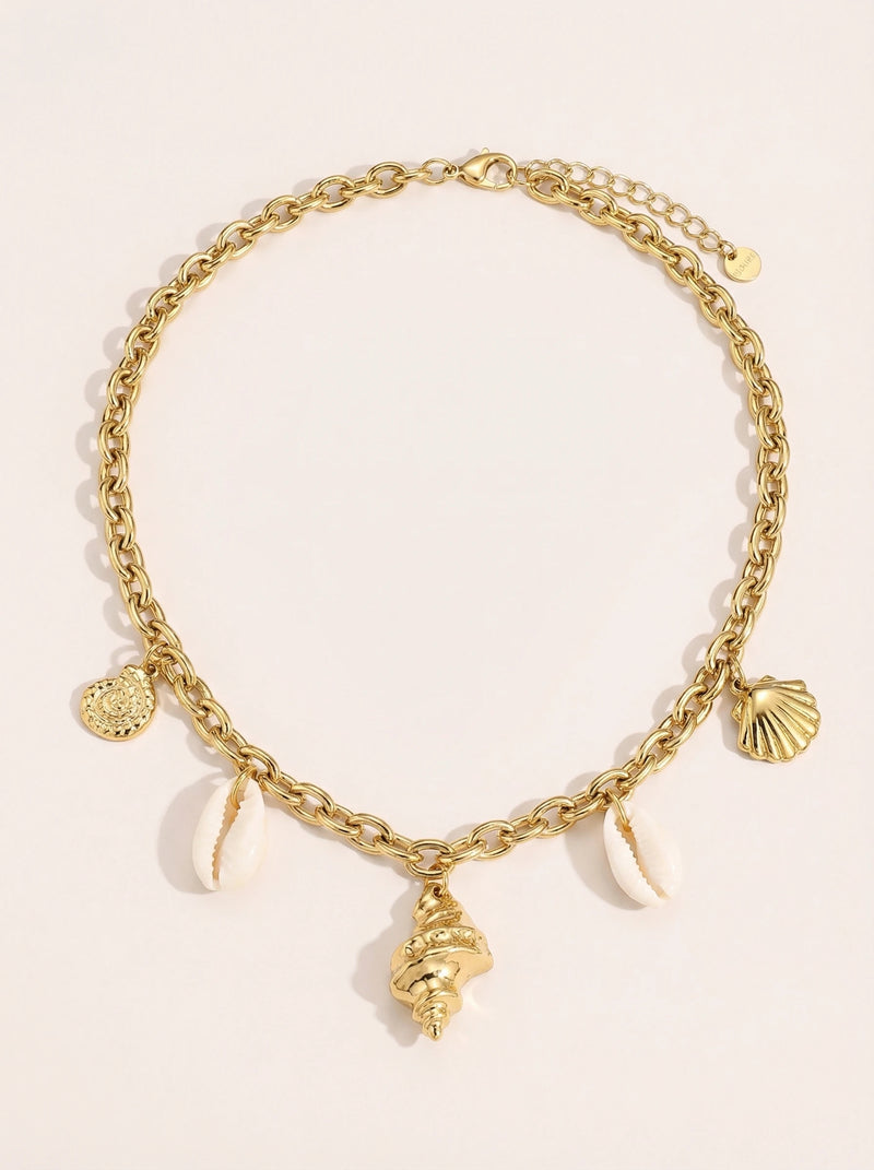 Ocean Love Shells Edelstahl Halskette
